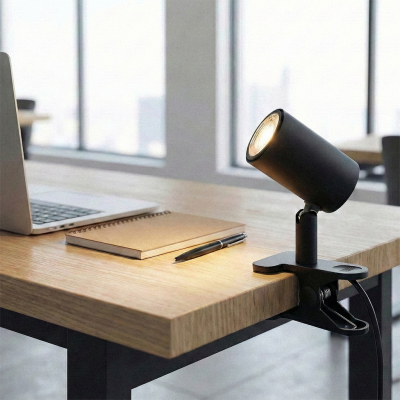 Modern klemmespot sort, Elena, med brytare