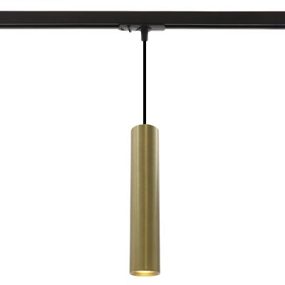 Modern 1-faset lampe på lyseskinne messing, Nadi