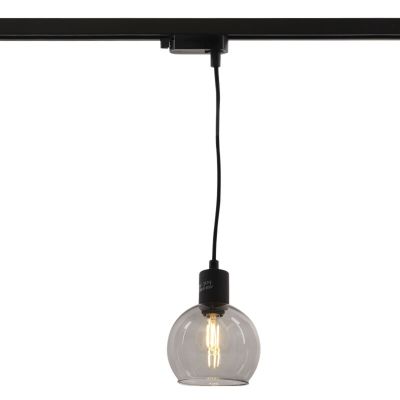 Design 1-faset lampe på lyseskinne grå, Giada