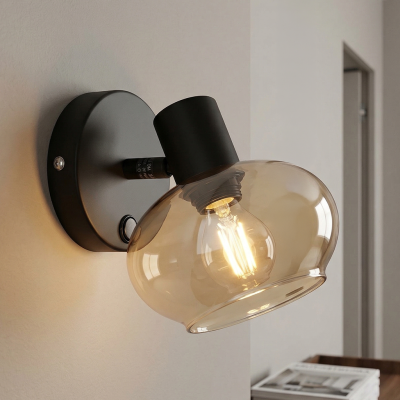 Design vægspot rav, Skip, med brytare