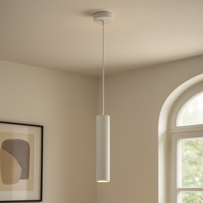 Modern pendler lampe hvid, Nadi