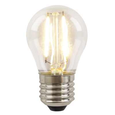 Dimmbare Olucia E27 filament pære Melchis, P45, 2W, 2700K