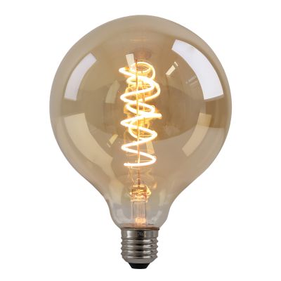 Dimmbare Olucia E27 filament pære Tuelo, rav, G125, 4W, 2200K