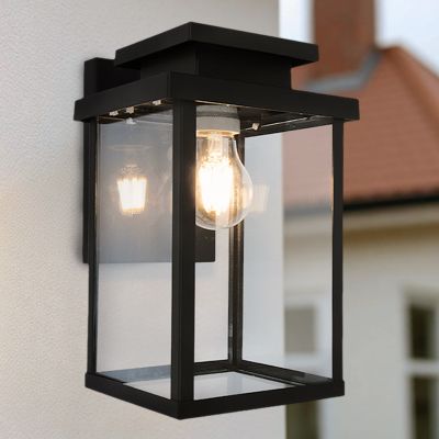Modern udendørslampe sort, Tiamo, IP44