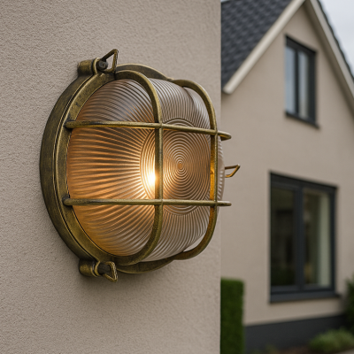 Industri udendørslampe sort, Juanita, IP44