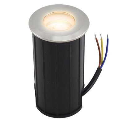 Aluminium nedgravningsspot krom, Catamarca, 3W, 3000K LED, IP68