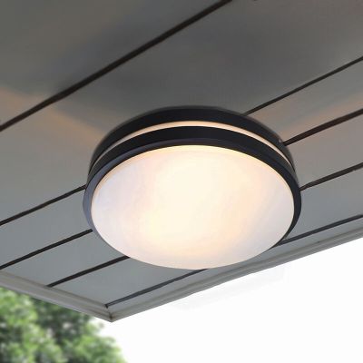 Plast udendørslampe sort, James, IP44