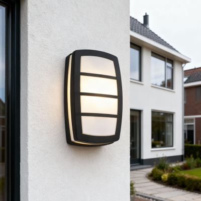 Modern udendørslampe sort, Serge, IP44