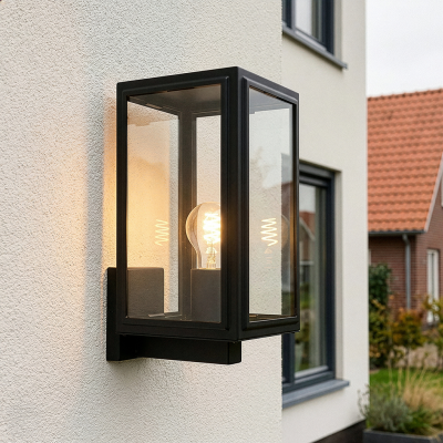 Modern udendørslampe sort, Sidney, IP44