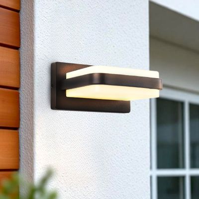 Modern udendørslampe sort, Sita, 12W, 3000K LED, IP44