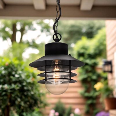 Rustfrit Stål udendørslampe sort, Felice, IP44