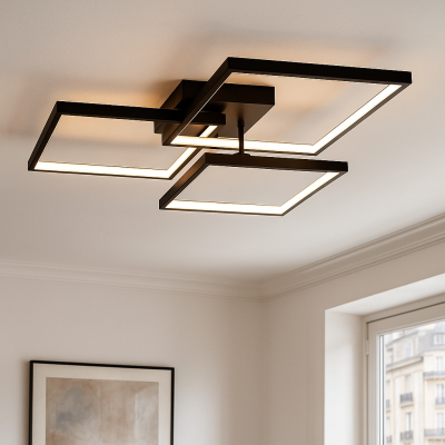 Modern loftlampe sort, Giorgio