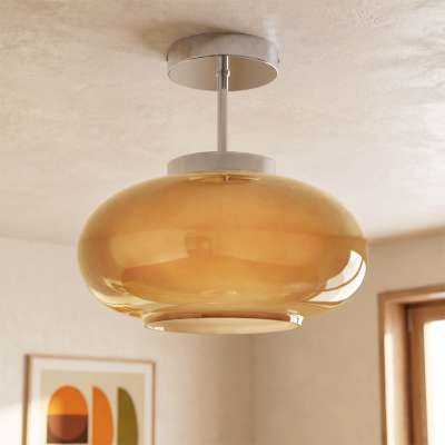 Retro loftlampe taupe, Elba