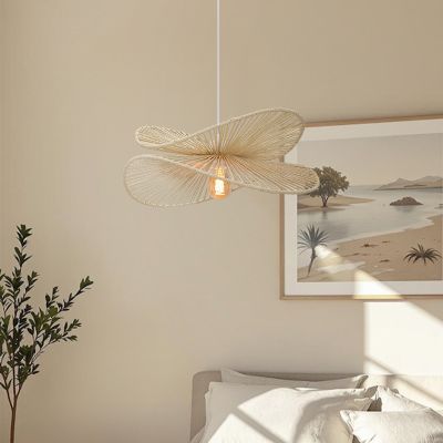 Papir pendler lampe beige, Rosalie