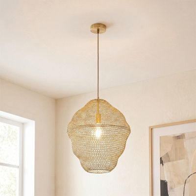 Design pendler lampe guld, Sep