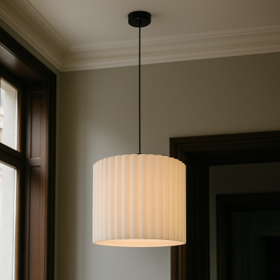 Modern pendler lampe beige, Sarita