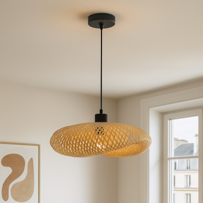 Bambus pendler lampe brun, Sezen