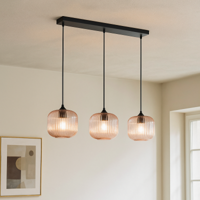Design pendler lampe lyserød, Charlois