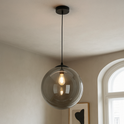 Design pendler lampe sort, Dolf