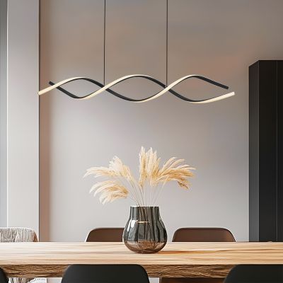 Design pendler lampe sort, Kuno, 45W, 3000K LED, 3 trins lysdæmper