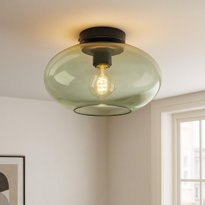 Design loftlampe grøn, Luca