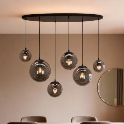 Design pendel lampe grå, Dolf