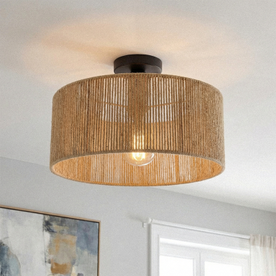Rustik loftlampe brun, Selena