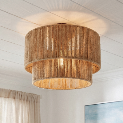 Rustik loftlampe brun, Selena