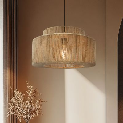Rustik pendler lampe brun, Selena