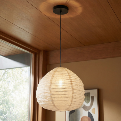 Rustik pendler lampe beige, Leila