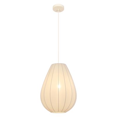 Modern pendler lampe beige, Deborah