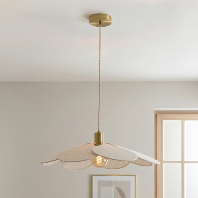 Rustik pendler lampe beige, Nena