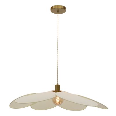 Rustik pendler lampe creme, Nena