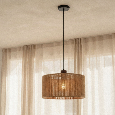 Japandi pendel lampe brun, Selena