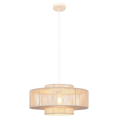 Japandi pendel lampe beige, Selena