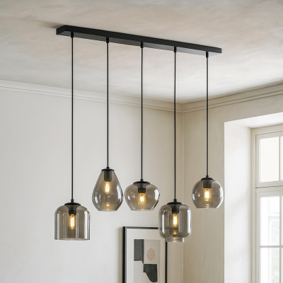 Modern pendler lampe grå, Caia