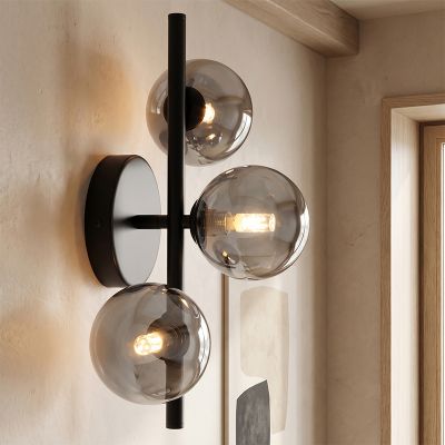 Design væglampe grå, Remo