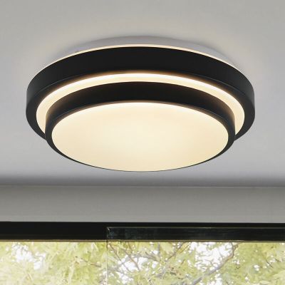 Modern loftlampe badeværelse sort, Jaro, 12W, 3000K LED, IP44
