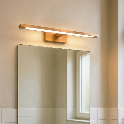 Modern væglampe badeværelse kobber, Steffy, 6W, 2700K LED, IP44