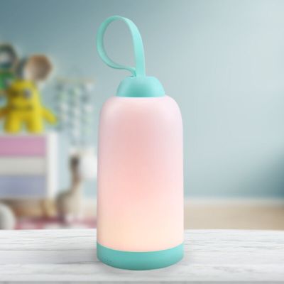 Blå natlampe plast, Esper, 3W, 3000K LED, 3 trins lysdæmper