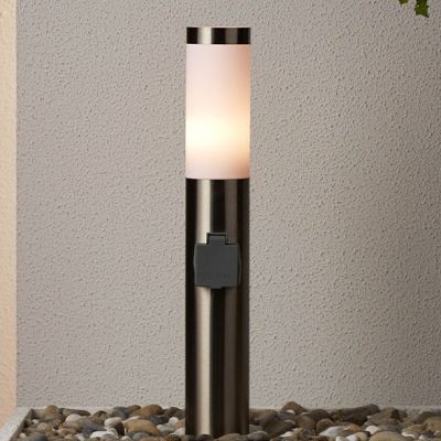 Plast udendørslampe nikkel, Tom, IP44