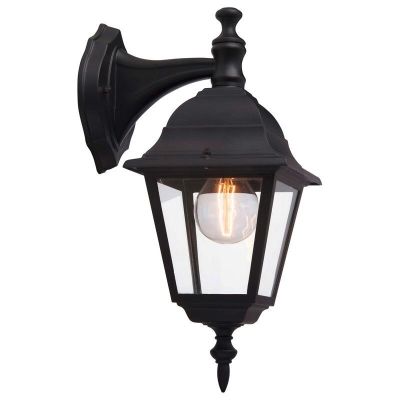 Klassisk udendørslampe sort, Adelyn, IP23