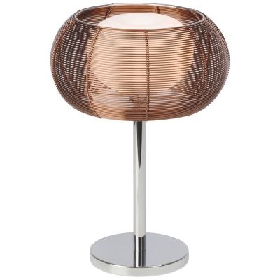 Modern bordlampe bronze, Amela, med brytare