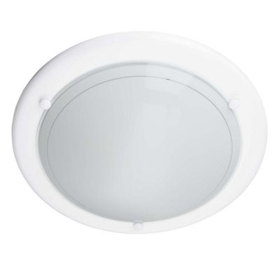 Glas loftlampe hvid, Angely