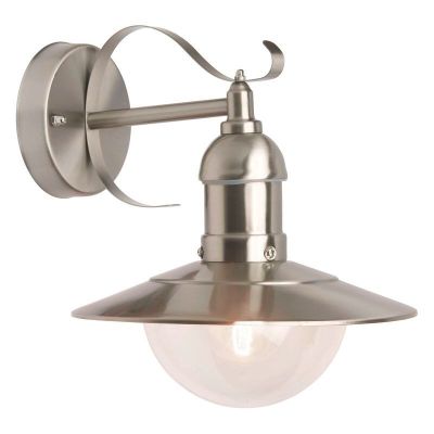 Design udendørslampe krom, Viktória, IP44