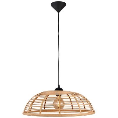 Træ pendler lampe sort, Deacon