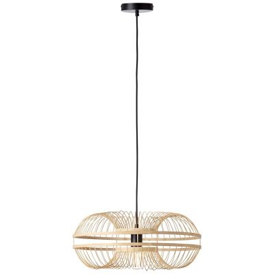 Træ pendler lampe sort, Harrie
