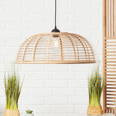 Træ pendler lampe sort, Deacon