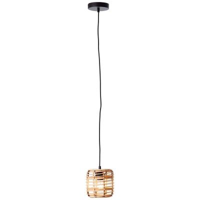 Træ pendler lampe sort, Deacon