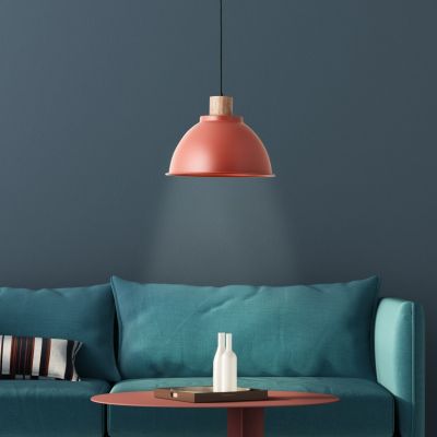 Rustik pendler lampe rød, Thalina